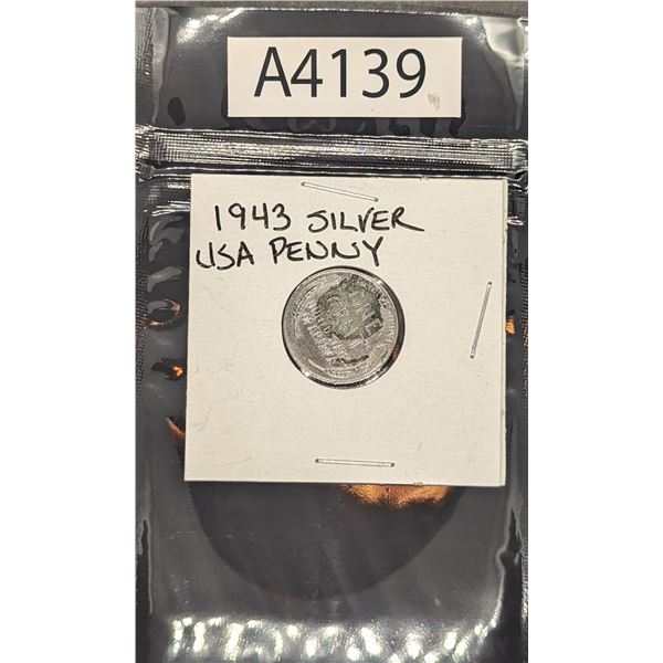 1943 Silver USA Penny (A4139)