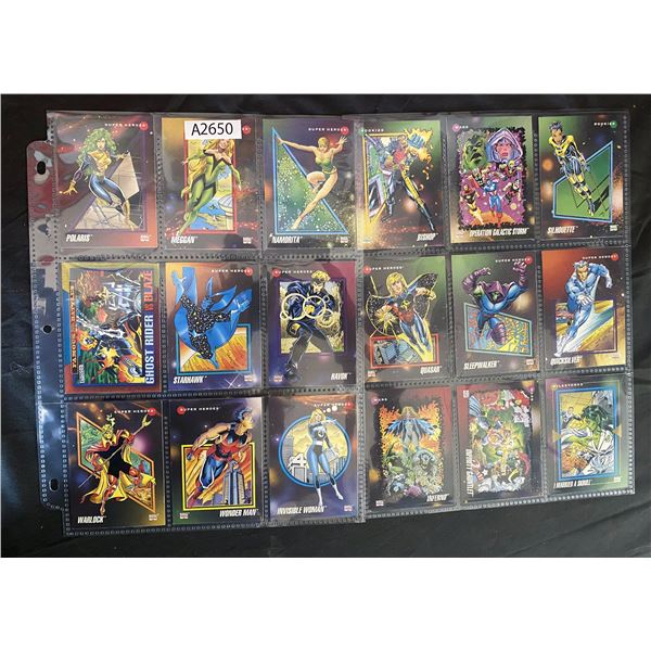 Comic Trading Cards (Sheets) (A2650)