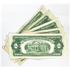 Image 2 : (5) 1953 US Red Seal Two Dollar Bills UNC