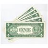 Image 2 : (5) 1935-E $1 Silver Certificates UNC