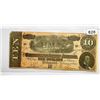 1864 Confederate $10 Bill CIRCULATED