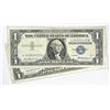 (2) 1957 $1 Silver Certificates