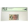 1863 US 10c Fractional Currency Bill PCGS-61 UNC