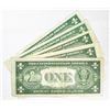 Image 2 : (5) 1935$1 Silver Certificates CLOSELY UNC
