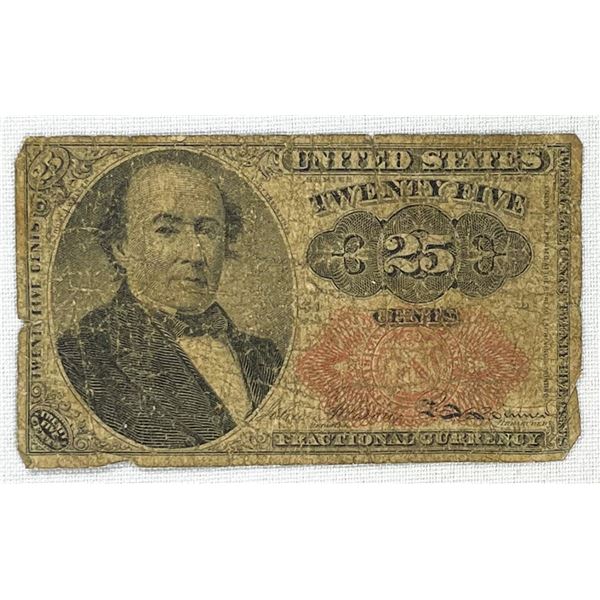 1885 25c Frational Currency Note CIRCULATED