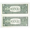 Image 2 : 2001 & 2006 $1*Star Note Federal Reserve Notes UNC