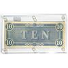 Image 2 : 1864 $10 Confederate Note CLOSELY UNC