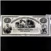 1800's $3 DOLLAR, CITIZEN'S BANK OF LOUISIANA