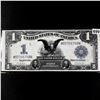 1899 LG $1 Black Eagle Silver Certificate NEAR UNC