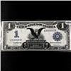 1899 LG $1 Black Eagle Silver Certificate NEAR UNC