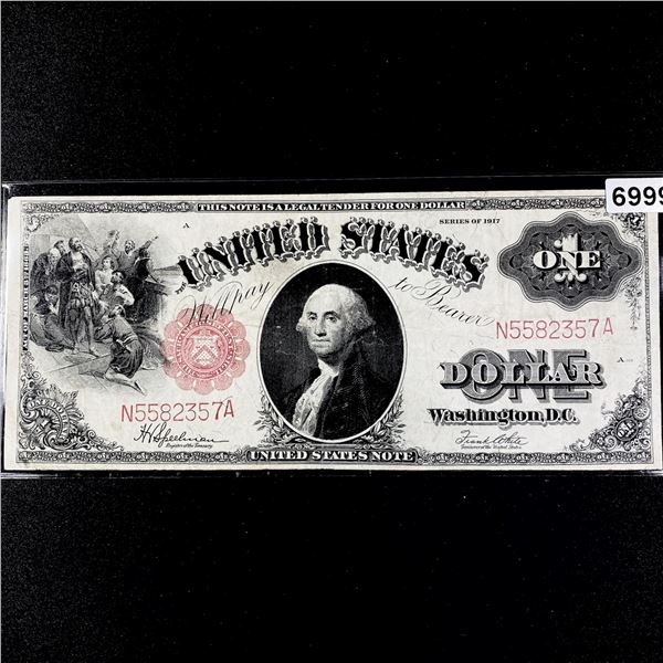 1917 Series $1 Dollar Legal Tender CLOSELY UNC