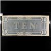 Image 2 : 1864 Series $10 Dollar Confederate States Note