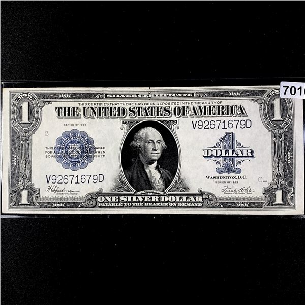 1923 LG $1 Dollar Silver Certificate CLOSELY UNC