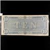 Image 2 : 1864 Series $10 Dollar Confederate States Note