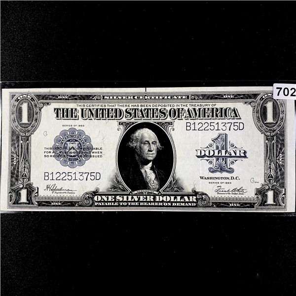 1923 LG $1 Dollar Silver Certificate CLOSELY UNC