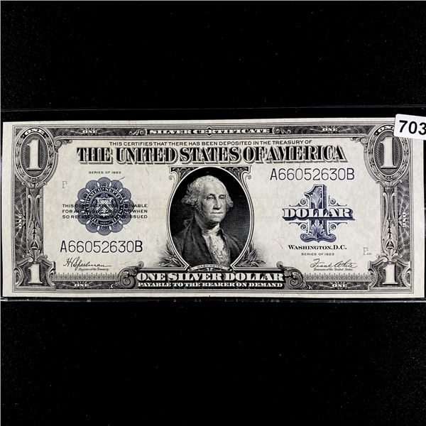 1923 LG $1 Dollar Silver Certificate CLOSELY UNC