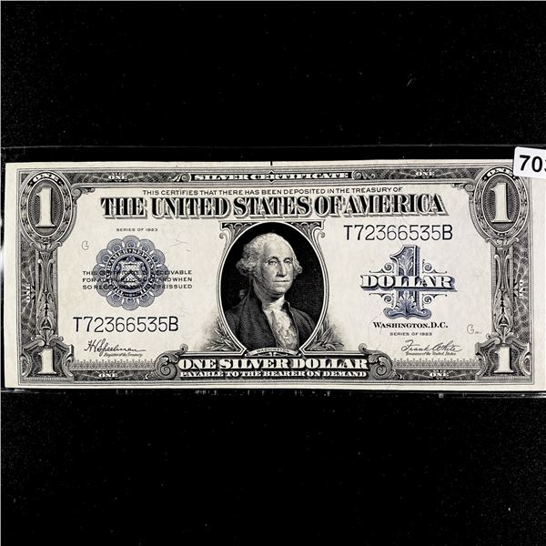 1923 LG $1 Dollar Silver Certificate CLOSELY UNC