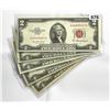 Image 1 : (5)1953-63 $2 Legal Tender Notes -