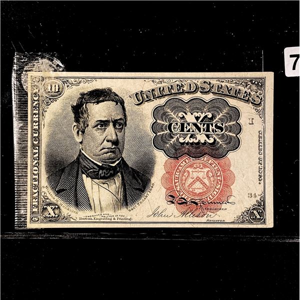 1874 Series 10c Fractional Currency UNC