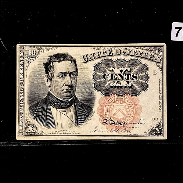 1874 Series 10c Fractional Currency CLOSELY UNC
