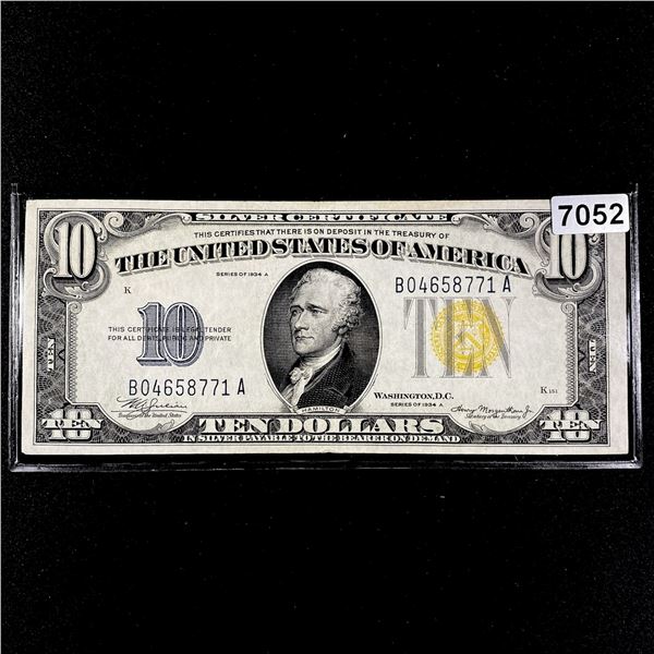 1934 WWII N Africa $10 Silver Cert CLOSELY UNC