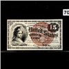 Image 1 : 1863 Series 15c Fractional Currency UNC