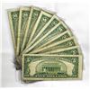 Image 2 : (10) $5 Dollar Legal Tender Notes -