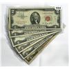 Image 1 : (6) $5 Legal Tender Notes -