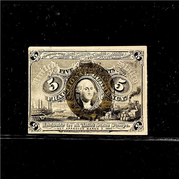 1863 Series 5c Fractional Currency CLOSELY UNC
