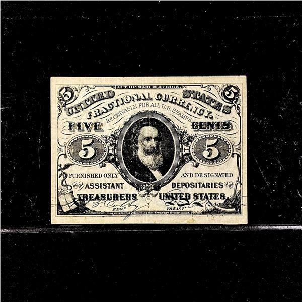 1863 Series 5c Fractional Currency CLOSELY UNC