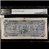 Image 2 : 1864 $50 Dollar Confederate States Note PMG-58AU