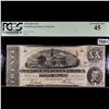 1863 $20 Dollar Confederate States Note PCGS-45XF