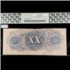 Image 2 : 1863 $20 Dollar Confederate States Note PCGS-45XF