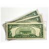 Image 2 : (3) $5 Legal Tender Notes -