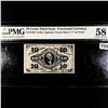 10c 3rd Issue Fractional Currency PMG-58AU