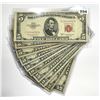 (10) $5 Legal Tender Notes -