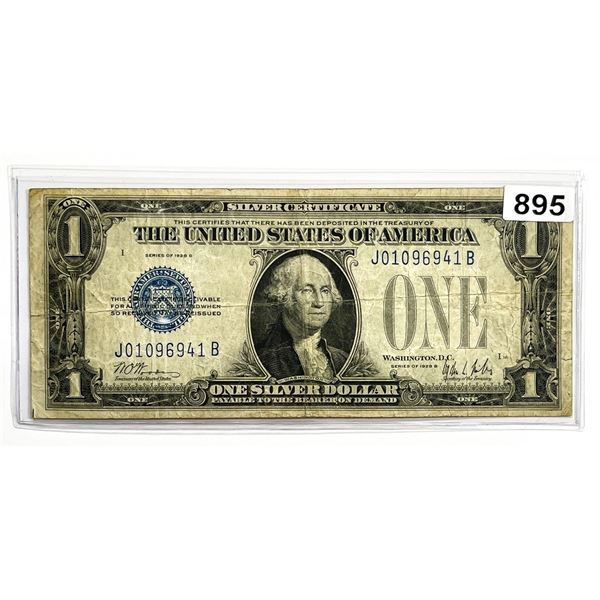 1928 Funny Back $1 Silver Certificate -