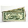 Image 2 : (2) 1963 $5 *Star Notes Legal Tender Notes -