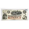 1800's $3 Dollar Searsport Bank MN UNC