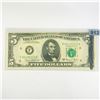 Image 1 : 1969 ERROR $5 Partial Offset Fed Reserve Note -