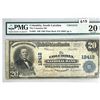 1923 LG $20 Columbia, SC National Bank Note PMG-20