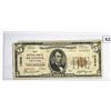 1929 $5 Braddock, PA National Bank Note
