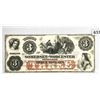 Image 1 : 1862 $3 Dollar Somerset & Worcester Bank MD Note