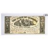 Image 1 : 1864 $5 Dollar Milledgeville GA Note