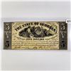Image 1 : 1864 $5 State of Georgia Confederate Note