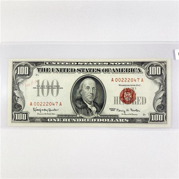 1966 $100 Legal Tender CLOSELY UNC