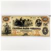 Image 1 : 1860 $10 Central Bank of Staunton VA Note