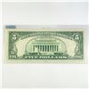 Image 2 : 1977 ERROR Partial Offset $5 Fed Reserve Note -