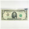 Image 1 : 1977 ERROR Partial Offset $5 Fed Reserve Note -