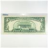 Image 2 : 1977 ERROR Partial Offset $5 Fed Reserve Note -
